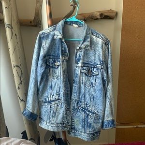 Acid Wash Denim Jean Jacket